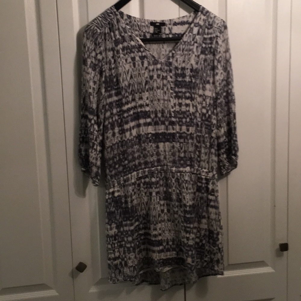 Purple and white dress H&M